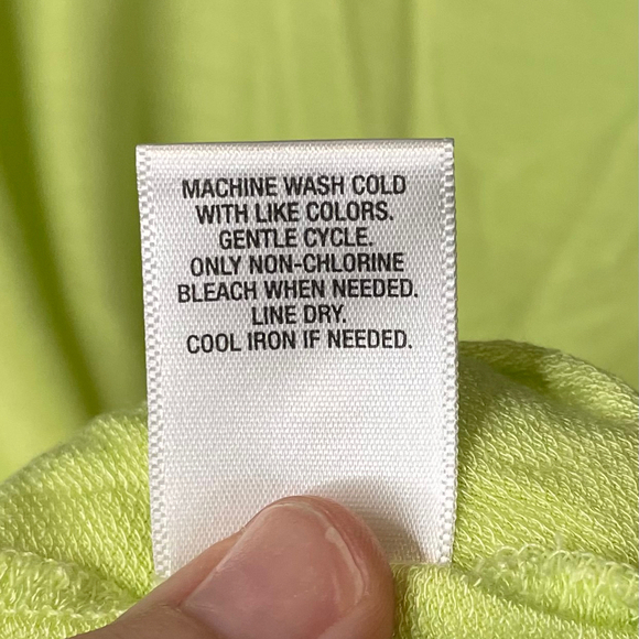 Sunday Knit Top Women's Large Short Sleeve Lime Green Crew Neck - Picture 5 of 8